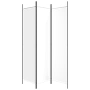 vidaXL 3-Panel Room Divider White 150x200 cm Fabric vidaXL 3-Panel Room Divider White 150x200 cm Fabric