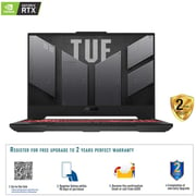 ASUS TUF A15 Gaming Laptop - AMD Ryzen 7-6800H / 15.6inch FHD / 16GB RAM / 512GB SSD / 4GB NVIDIA GeForce RTX 3050 Ti Graphics / Windows 11 Home / English Keyboard / Jaeger Grey - [FA507RE-HN076W]