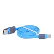 We Flat Reversible Micro USB Cable 1m Blue