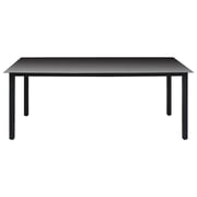 Vidaxl 9 Piece Garden Dining Set Black Vidaxl 9 Piece Garden Dining Set Black