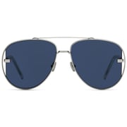 Dior Pilot Blue/Silver Sunglass For Men 716736263977