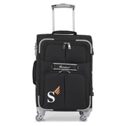 Senator Soft Spinner Trolley Luggage Bag Black 28inch LL00328BLK