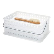 Idesign Spa Storage Organizer Basket With Handle, Stackable Container For Bathroom, Health, Cosmetics, Hair Supplies And Beauty Products, 8.69 Idesign Spa Storage Organizer Basket With Handle, Stackable Container For Bathroom, Health, Cosmetics, Hair Supplies And Beauty Products, 8.69