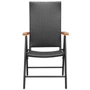Vidaxl 7 Piece Garden Dining Set Black And Brown Vidaxl 7 Piece Garden Dining Set Black And Brown