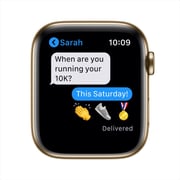 Apple Watch Series 6 GPS+Cellular 40mm Gold Stainless Steel Case with Cyprus Green Sport Band Apple Watch Series 6 GPS+Cellular 40mm Gold Stainless Steel Case with Cyprus Green Sport Band