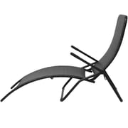 Vidaxl Folding Sun Lounger Poly Rattan Black Vidaxl Folding Sun Lounger Poly Rattan Black