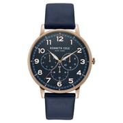 Kenneth Cole KC50801003 Dress Sport Blue Leather Quartz Watch Men Kenneth Cole KC50801003 Dress Sport Blue Leather Quartz Watch Men