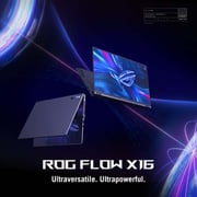 Asus ROG Flow X16 GV601RM-M6095W Gaming Laptop - Ryzen 7 3.2GHz 16GB 1TB 6GB Win11 16inch QHD+ Grey NVIDIA GeForce RTX 3060 English/Arabic Keyboard