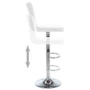 Vidaxl Bar Stools 2 Pcs White Faux Leather Vidaxl Bar Stools 2 Pcs White Faux Leather