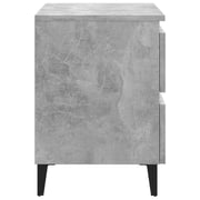 Vidaxl Bed Cabinets 2 Pcs Concrete Grey 40x35x50 Cm Chipboard Vidaxl Bed Cabinets 2 Pcs Concrete Grey 40x35x50 Cm Chipboard