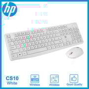 اشترِ Hp White Wireless Keyboard & Mouse Combo English Cs10 عبر