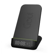 Goui Wireless Charging Stand With Alarm Clock Black