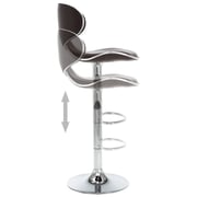 Vidaxl Bar Stools 2 Pcs Brown Faux Leather Vidaxl Bar Stools 2 Pcs Brown Faux Leather