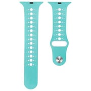 Amerteer Apple watch Band Compatible with Apple Watch Series 1/2/3/4/5/6 Green & White 42/44mm