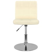 vidaXL Swivel Dining Chairs 4 pcs Cream Fabric vidaXL Swivel Dining Chairs 4 pcs Cream Fabric