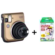 Fujifilm Instax Mini 70 Instant Camera Gold + 20 Sheets Fujifilm Instax Mini 70 Instant Camera Gold + 20 Sheets