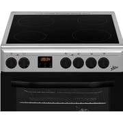 Milton Freestanding Electric Ceramic Cooker Vitro Stainless Steel With Electric Oven With Cooling Fan & LED Digital Timer Color Silver Size L x W x H 60 x 60 x 85 cm Model - FS6060VTCS -1 Year Brand Warranty. Milton Freestanding Electric Ceramic Cooker Vitro Stainless Steel With Electric Oven With Cooling Fan & LED Digital Timer Color Silver Size L x W x H 60 x 60 x 85 cm Model - FS6060VTCS -1 Year Brand Warranty.