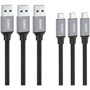 Aukey CMD1 USB Type C Cable 1m Black - Set of 3 Aukey CMD1 USB Type C Cable 1m Black - Set of 3