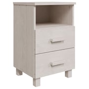 vidaXL Bedside Cabinet HAMAR White 40x35x62 cm Solid Wood Pine vidaXL Bedside Cabinet HAMAR White 40x35x62 cm Solid Wood Pine