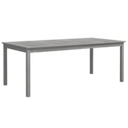 vidaXL Garden Table Grey 200x100x75 cm Solid Wood Acacia vidaXL Garden Table Grey 200x100x75 cm Solid Wood Acacia