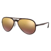 Rayban Aviator Tortoise Plastic Polarized Unisex Sunglasses - RB4320CH-710/6B-58