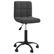 Vidaxl Swivel Office Chair Black Velvet Vidaxl Swivel Office Chair Black Velvet