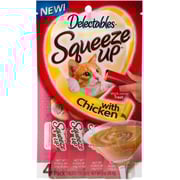 Hartz Delectables Squeeze Up Chicken Lickable Cat Treat, 2.0-oz, Pack of 4 Hartz Delectables Squeeze Up Chicken Lickable Cat Treat, 2.0-oz, Pack of 4