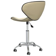 vidaXL Swivel Dining Chairs 4 pcs Cream Faux Leather vidaXL Swivel Dining Chairs 4 pcs Cream Faux Leather