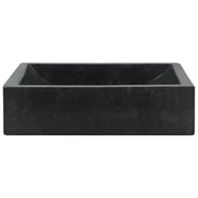 vidaXL Sink 45x30x12 cm Marble Black vidaXL Sink 45x30x12 cm Marble Black