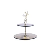 Pan Emirates Maliya 2Tier Cake Stand Gold Pan Emirates Maliya 2Tier Cake Stand Gold