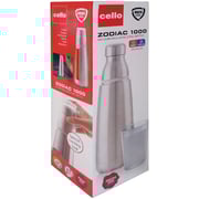 Cello Zodiac Vacuum Insulated Steel Bottle, Silver, 1000 mL Cello Zodiac Vacuum Insulated Steel Bottle, Silver, 1000 mL