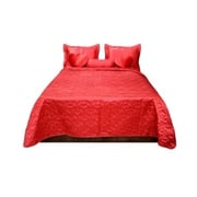 Single Bedding Set 6 pcs 160 x 220 cm Red color