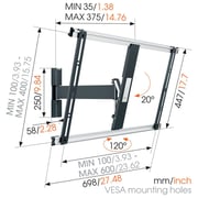 Vogels THIN 525 ExtraThin Full-Motion TV Wall Mount Vogels THIN 525 ExtraThin Full-Motion TV Wall Mount