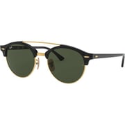 RayBan Clubround Double Bridge Sunglasses For Men RB4346-901 RayBan Clubround Double Bridge Sunglasses For Men RB4346-901