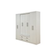 Pan Emirates Elbrus 8 Door Wardrobe With 4 Drawers White Pan Emirates Elbrus 8 Door Wardrobe With 4 Drawers White
