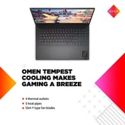 HP (2022) Gaming Laptop - AMD Ryzen 7-6800H / 16.1inch QHD / 512GB SSD / 16GB RAM / 6GB NVIDIA GeForce RTX 3060 Graphics / Windows 11 Home / English & Arabic Keyboard / Silver / Middle East Version - [16-N0010NE]