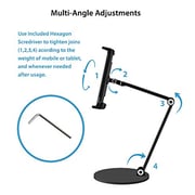 Technomounts Long Arm Tablet Holder For iPad 12.9 Black Technomounts Long Arm Tablet Holder For iPad 12.9 Black