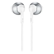 JBL T205 Wired Earbud Headphone White Chrome JBL T205 Wired Earbud Headphone White Chrome