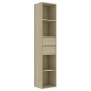 Vidaxl Book Cabinet Sonoma Oak 36x30x171 Cm Engineered Wood