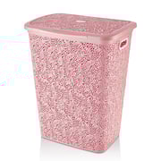 Hobby Life Laundry Basket Lace Design Soft Pink Hobby Life Laundry Basket Lace Design Soft Pink