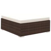 Vidaxl 6 Piece Garden Lounge Set With Cushions Poly Rattan Brown Vidaxl 6 Piece Garden Lounge Set With Cushions Poly Rattan Brown