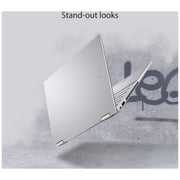 ASUS Vivobook Flip 14 TP470EA-EC451W Touch Laptop - Core i7 2.8GHz 16GB 1TB Shared Win11Home 14inch FHD Silver English/Arabic Keyboard with Stylus Pen ASUS Vivobook Flip 14 TP470EA-EC451W Touch Laptop - Core i7 2.8GHz 16GB 1TB Shared Win11Home 14inch FHD Silver English/Arabic Keyboard with Stylus Pen