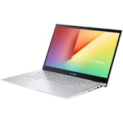 Asus Vivobook Flip 14 TP470EA 2 in 1 Laptop - Core i7 2.8GHz 6GB 1TB Shared Win11Home 14inch FHD Silver English/Arabic Keyboard With Sylus Pen