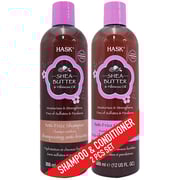 Hask Shea Butter & Hibiscus Oil Anti-frizz Shampoo & Conditioner Set 355 Ml Hask Shea Butter & Hibiscus Oil Anti-frizz Shampoo & Conditioner Set 355 Ml