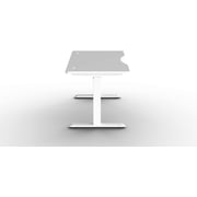 Navodesk Electric Height Adjustable Computer Desk, Bluetooth Enabled White Frame (Frame+Top) (White, 59 x 30 inch Curved) Navodesk Electric Height Adjustable Computer Desk, Bluetooth Enabled White Frame (Frame+Top) (White, 59 x 30 inch Curved)