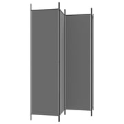 vidaXL 4-Panel Room Divider Anthracite 200x200 cm Fabric vidaXL 4-Panel Room Divider Anthracite 200x200 cm Fabric