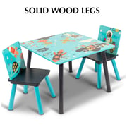 Little Explorer Kids Table & Chair Set Blue