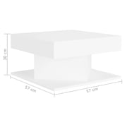 Vidaxl Coffee Table White 57x57x30 Cm Engineered Wood Vidaxl Coffee Table White 57x57x30 Cm Engineered Wood