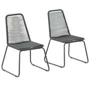 Vidaxl Outdoor Chairs 2 Pcs Poly Rattan Black Vidaxl Outdoor Chairs 2 Pcs Poly Rattan Black
