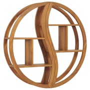 Vidaxl Yin Yang Wall Shelf 100x20x100 Cm Solid Teak Wood Vidaxl Yin Yang Wall Shelf 100x20x100 Cm Solid Teak Wood